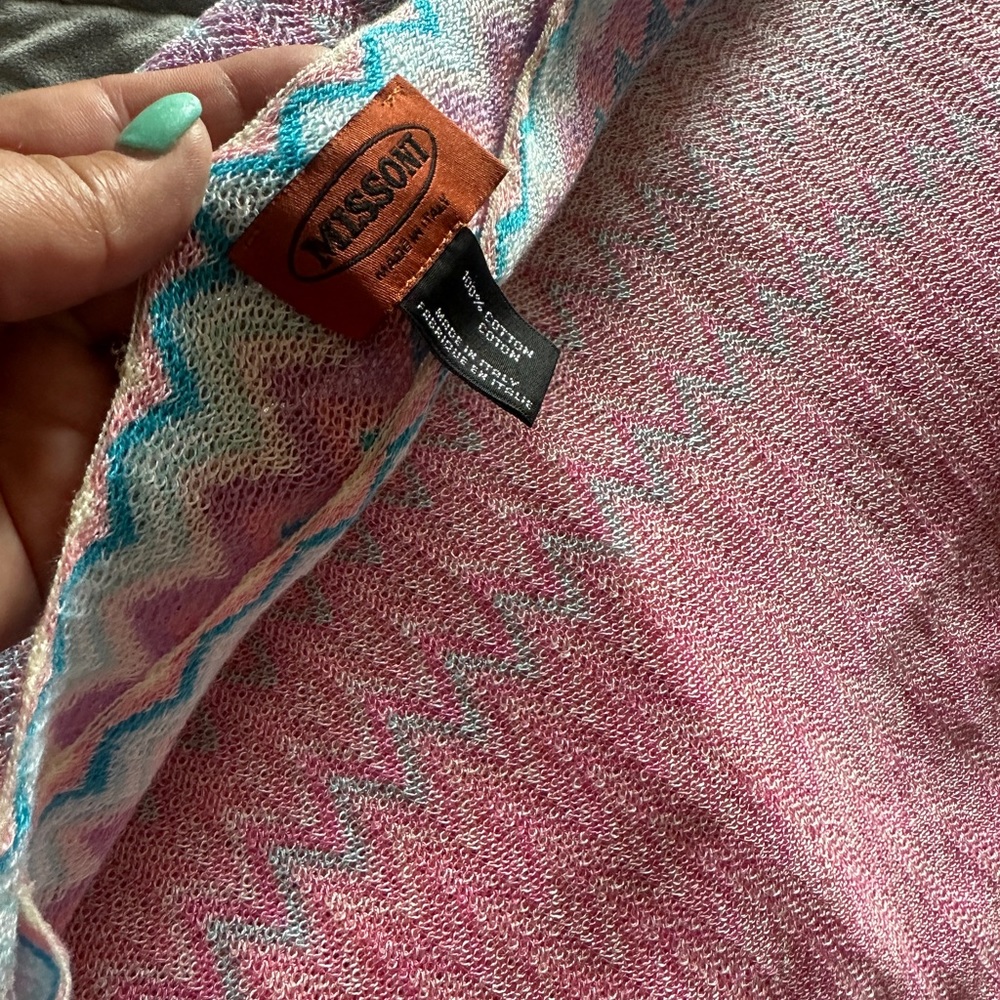Authentic Missoni knit shawl-dog not included
